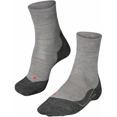FALKE RU4 WOOL Socks Light Grey/Dark Grey 0